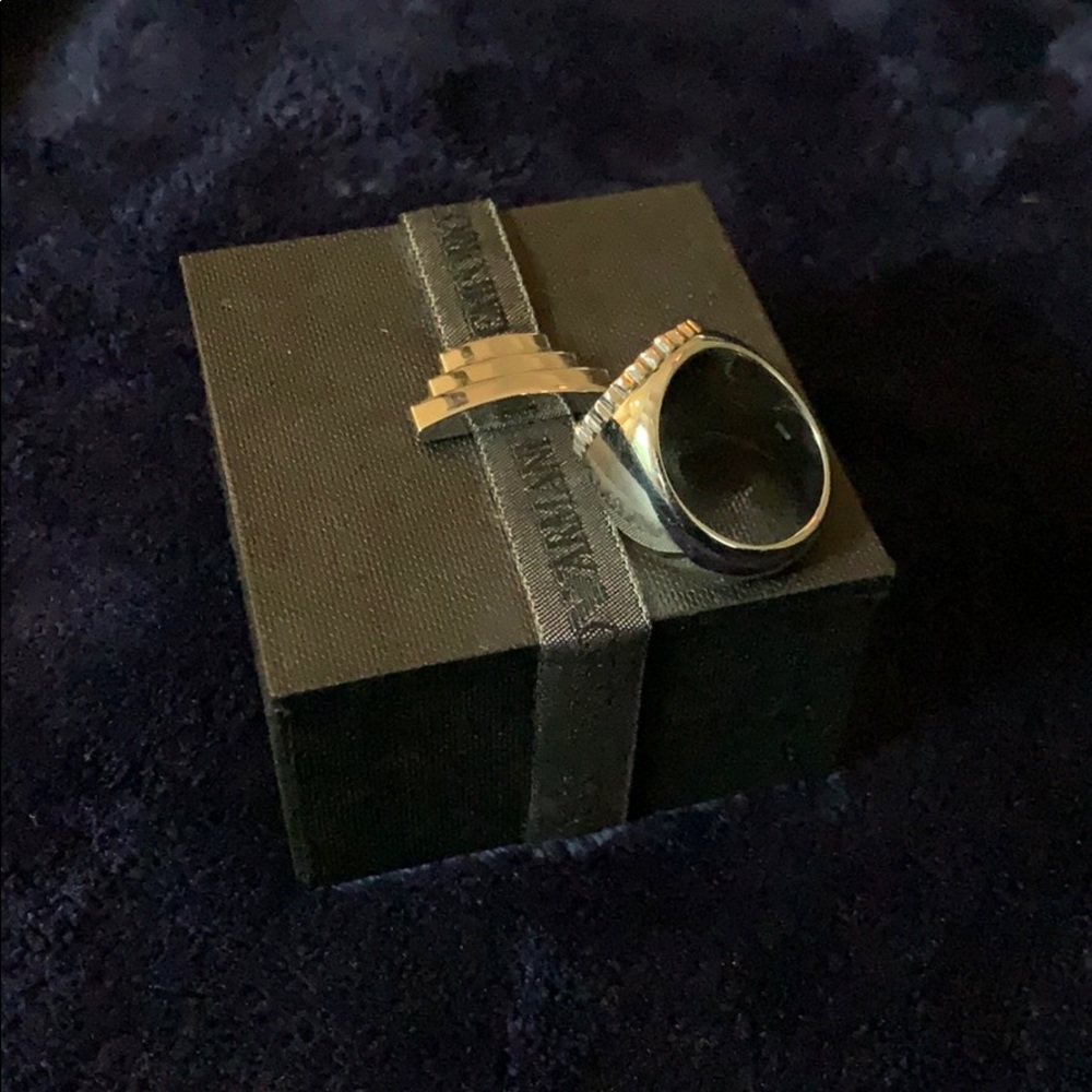 Emporio Armani men’s size 6 ring stainless steel - Picture 3 of 4